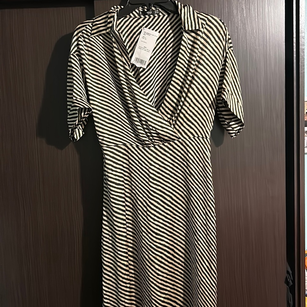 Striped Wrap Dress